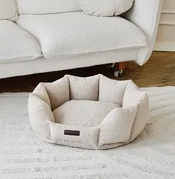 Лежак ортопедичний для собак "Shell Teddy" тауп M (60*80см) - мініатюра 5