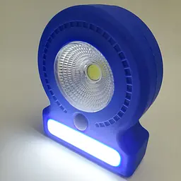Ліхтар кемпінговий 3 режими COB, 8SMD(white), 5SMD(red) магніт та гак для підвіски 3хАА лампа 11см UKC 037-A синій - мініатюра 2