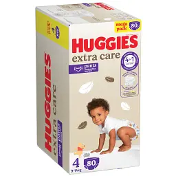Підгузки Huggies Extra Care Розмір 4 (9-14 кг) Pants Box 80 шт (5029053582405) - мініатюра 2