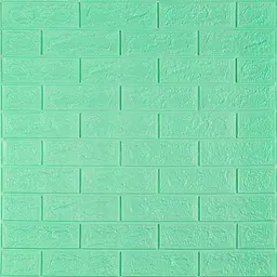 3D панель Sticker Wall самоклеюча 700x770x5мм цегла М'ята 012-5 SW-00000148