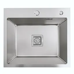 Кухонна мийка Platinum Handmade HSB 500x450x230 нержавійка (квадратний сифон 3,0/1,0), Нержавіюча сталь