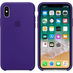 Чохол-накладка Toto Silicone Case Apple iPhone X/XS Purple - мініатюра 2