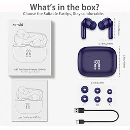 Бездротові навушники Xinwld Bluetooth 5.3 з мікрофоном - мініатюра 6