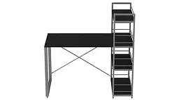 Письмовий стіл Ferrum-decor Серії Конект з етажеркою 75x120x60 сірий ДСП Сосна Кембра 16мм (FRD-104235) - мініатюра 4