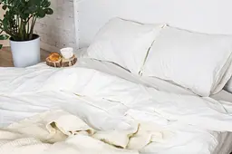Комплект постільної білизни Ecotton двоспальний 180х215 см білий із орнаментом (20-0709White) (19581) - мініатюра 3