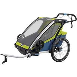 Дитяча коляска Thule Chariot Sport Double (Chartreuse-Mykonos) (TH 10201004) - мініатюра 4