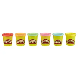 Набір для ліплення Hasbro Play-Doh Rainbow split and share pack, 6 шт. (F0629) - мініатюра 2