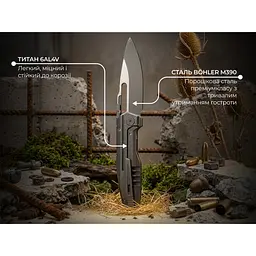 Ніж складаний туристичний Weknife Reveille (9.7 см) Bohler M390 / Titanium оливково-сірий - мініатюра 11