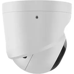IP-камера Ajax дротова TurretCam, 5мп, 4мм, Poe, True WDR, IP 65, ІЧ 35м, аудіо, кут огляду 75°до 85°, купольна, біла - мініатюра 5