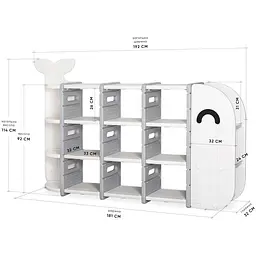Стелаж Mealux Splash White (KD-E054 White) - мініатюра 2