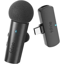 Мікрофон петличний Fifine M6 Wireless Black UA
