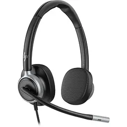 Гарнітура Poly On-ear HP Mission 625 USB-A USB-C 2 x Uni-mic AI noise reduction Black (C01C6AA) - мініатюра 2