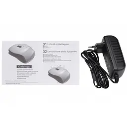 LED UV LED-льод уф лампа SUN X 54вт для нарощування нігтів, гель-лак Біла - мініатюра 9