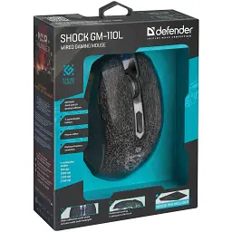 Мишка Defender Shock GM-110L Black (52110) - миниатюра 7