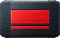Зовнішній жорсткий диск Apacer AC633 2 TB Power Red X Tough Black [AP2TBAC633R-1] [70261] - мініатюра 3