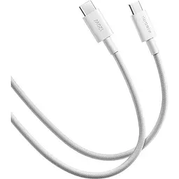 Кабель Xiaomi Braided USB-C to USB-C 6A 1m White (BHR087KGL) [153049] - мініатюра 2