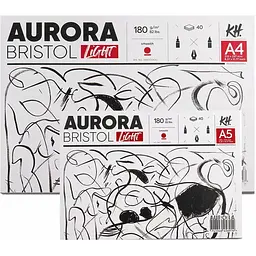 Склейка для рисунку Aurora Lanscape (Bristol) 180 г/м2 40 л білий 100% целюлоза - мініатюра 2
