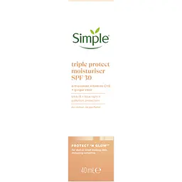 Зволожувальний крем Simple Protect & Glow потрійний захист з SPF 30, 40 мл - мініатюра 3