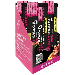 Набір: пюре лагідне для котів з м'яса кролика Lucky Star в шоубоксі 400 г (40 стіків по 10 г) - мініатюра 3
