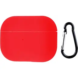 Чохол Silicone Case + Carabine для Apple AirPods Pro 2 Red [74298]