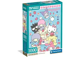 Пазл Clementoni Хеллоу Кітті та друзі (Hello Kitty and Friends Theme Puzzle - 1000 pcs.), 1000 ел. (37117)