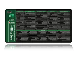 Великий килимок для мишки WorkPlaceShop Поєднання клавіш для Excel 1000 x 500 мм