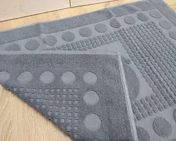 Турецький рушник для ніг Zeron 50х70 Gray щільність 750 г/м2 - мініатюра 3