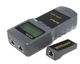 Кабельний тестер професійний Ewell SC8108, RJ-45 з пошуком обриву кабелю - мініатюра 2