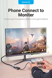 Перехідник Vention USB 3.1 Type-C HDMI F 4K 30HZ кабель 0.15 м сірий - мініатюра 5