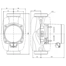 Циркуляційний насос Grundfos Alpha2 32-60 180 (99411221) - мініатюра 4