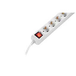 Мережевий подовжувач 2E 5XSchuko з вимикачем,1.5м, white (2E-U05ESM1.5) - мініатюра 4