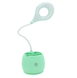 Гнучка настільна лампа Voltronic SST813 Green з органайзером, 3 режими, 4,2 В 300 мА·год - мініатюра 3