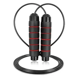 Скакалка швидкісна Power Play 4210 2.7 м, Black/Red