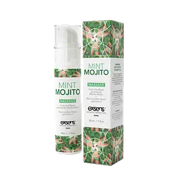 Масажна олія EXSENS Mojito 50мл розігрівальна, без цукру, без парабенів, їстівна