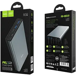 Додаткова батарея Hoco B39 Magic Stone PD (30000mAh) Metal Grey - мініатюра 5
