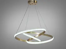 Підвісна люстра LED Diasha CT300G золото 82Вт 3CCT 4510 лм