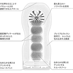 Мастурбатор Tenga Deep Throat (Original Vacuum) Cup Extra Gentle, 15.5х4.5 см - мініатюра 2