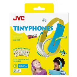 Навушники JVC HA-KD7 Yellow Light Blue (for Kids) (HA-KD7-YNE) - мініатюра 3