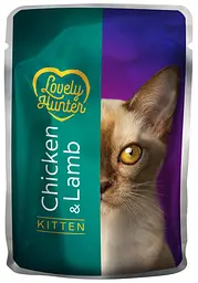 Вологий корм для кошенят з куркою та ягням Lovely Hunter Kitten with Chicken and Lamb 85 г