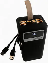 Портативний повербанк No Brand Power Bank Fast Charge 40000 mAh Чорний (2104619131) - мініатюра 2