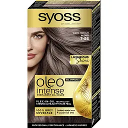 Стойкая краска для волос Syoss Oleo Intense 7-56 холодный русый 115 мл