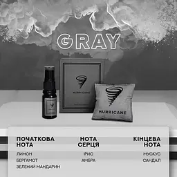 Автомобільне аромасаше Hurricane Gray Standart [117644] - мініатюра 5
