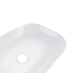 Умивальник Qtap Robin накладний прямокутний 610x400x145 мм White + донний клапан PU02, Білий - мініатюра 5