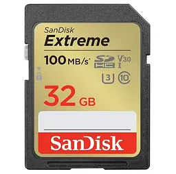 SanDisk Карта пам'яті SD 32GB C10 UHS-I U3 R100/W60MB/s Extreme V30
