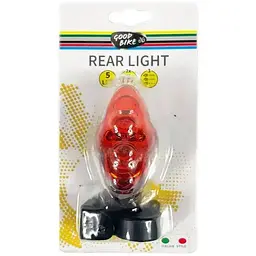 Ліхтарик блимавка світлодіодні Good Bike 5 LED 3 режими червоне світло (88317-IS) - мініатюра 9