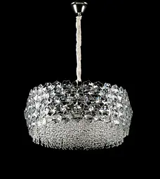 Підвісна кришталева люстра Splendid Ray L5748/600/10 (SLIVER), хром, 10 ламп E14, від 13-20 м² - мініатюра 2