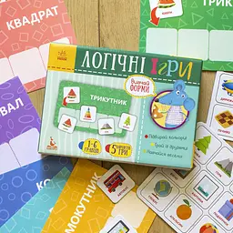 Дитячі логічні ігри "Вивчай форми" 918002, 24 картки укр. мовою - мініатюра 2