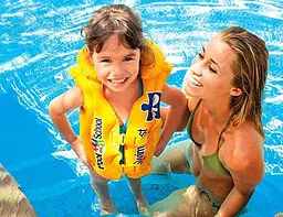 Надувний жилет для плавання дитячий 3-6 років Intex Pool School - мініатюра 4