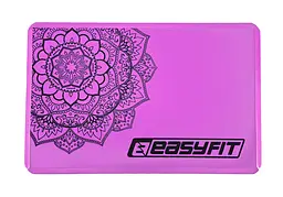 Блок для йоги EasyFit EVA з малюнком фіолетовий - мініатюра 2