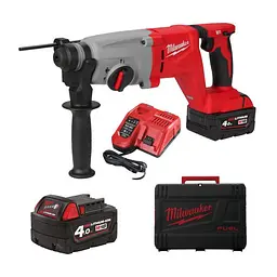 Перфоратор акумуляторний безщітковий SDS-PLUS MILWAUKEE, M18 BLHACD26-402X, 2.6Дж (ЗУ.2х4Аг, HDкейс) - мініатюра 2